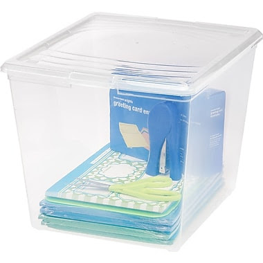 IRIS® 34 Quart Deep Clear Storage Box, 10 Pack (101521)