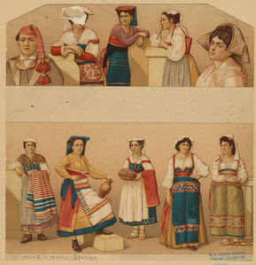 [Italian women and a man in va... Digital ID: 812292. New York Public Library [Italian women and a man in va... Digital ID: 812292. New York Public Library