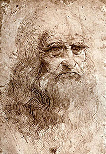 Retrato de Da Vinci.