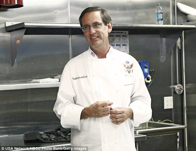Tragic: Former White House chef Walter Scheib, pictured in 2013, was found drowned in mountains in New Mexico more than a week after he headed there for a hike  but failed to return