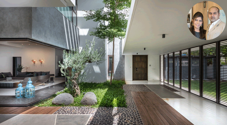 This Home Communes With Nature Via Glass Walls And A Louvered Courtyard!