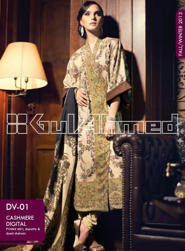 Beautiful-Cute-Girls-New-Fashion-Dress-Design-by-Gul-Ahmed-Fall-Winter-Collection-2014-2 Beautiful-Cute-Girls-New-Fashion-Dress-Design-by-Gul-Ahmed-Fall-Winter-Collection-2013-14-2