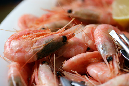Shell on prawns