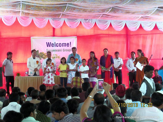 Child Artist - Their paintings are displayed in the entrance lobby of Sangam - Handing Over Ceremony of Sanjeevani Developers' Sangam at Sus on Sunday 20th October 2013
