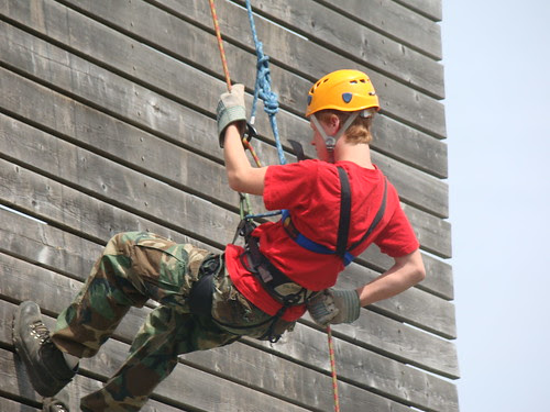 Cadet abseiling
