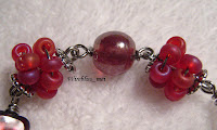 Wire wrapped bracelet Wire wrapped Mattee Rainbow "E" Beads Bracelet