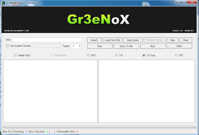 Gr3eNoX Exploit Scanner V.8.0
