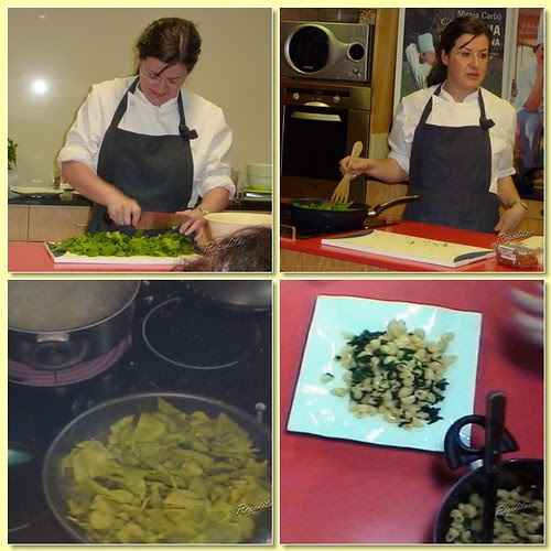 PASTA CON ANCHOAS Y ESPINACAS
