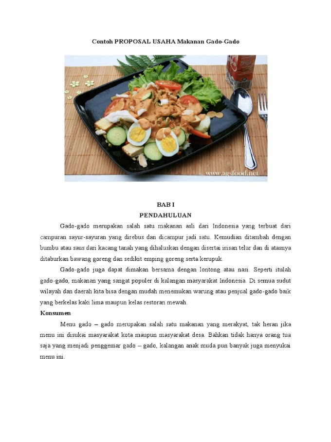 Proposal Usaha Kuliner Pdf