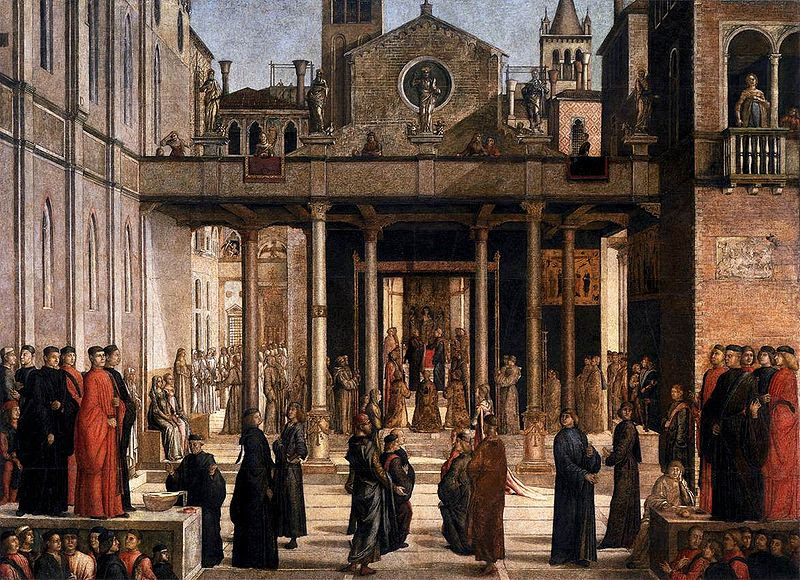 File:Lazzaro bastiani, Relic of the Holy Cross is offered to the Scuola Grande di San Giovanni Evangelista 01.jpg