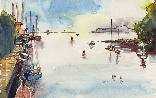 Harbor, Greenwich, CT, from aboard the Seafair yacht
