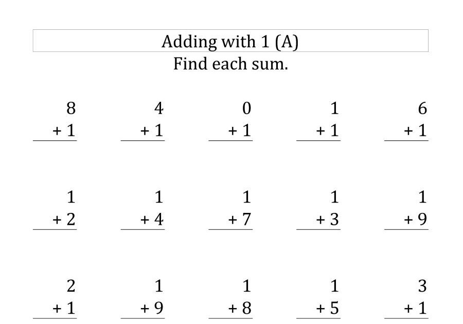 Easy Calculus Worksheets : Kindergarten Math Addition Practice