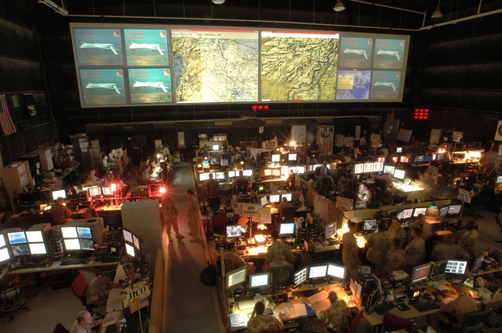 Combined Air and Space Operations Center at Al Udeid QATAR