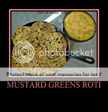 Mustard Greens Roti