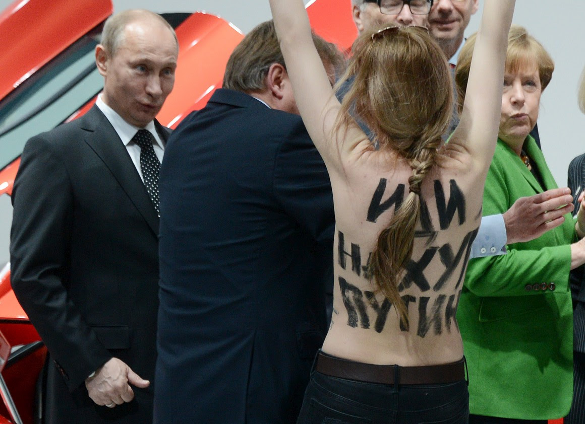 est100 一些攝影(some photos): Femen, ( Фемен ), Ukrainian feminist group. 費曼, 烏克蘭女權團體