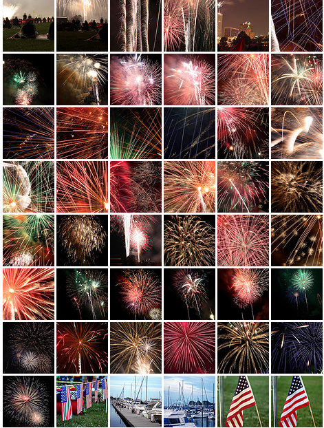 fireworks mosaic 2009