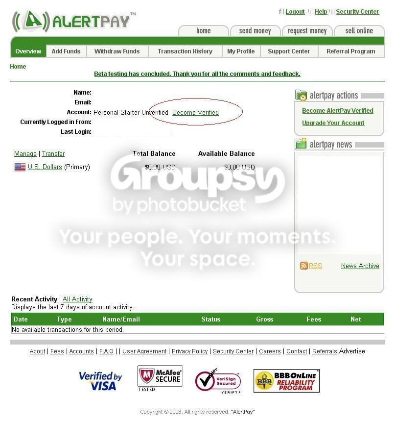 Pinoy Make Money Online: How to Open an AlertPay Account?