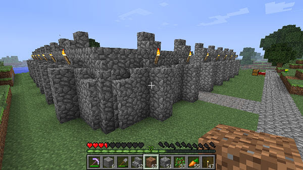 愛されし者 Minecraft 城壁 作り方 がじゃなたろう