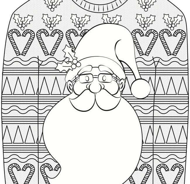 ugly sweater coloring pages  coloring pages kids 2019