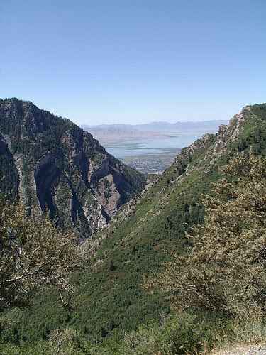 from squaw peek looking down rock canyon