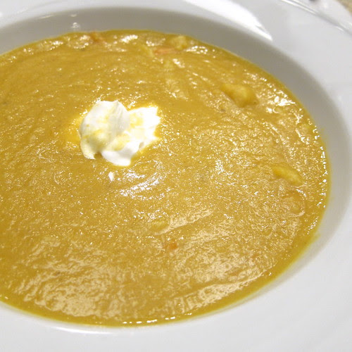 Creamy Cauliflower and Red Lentil Soup