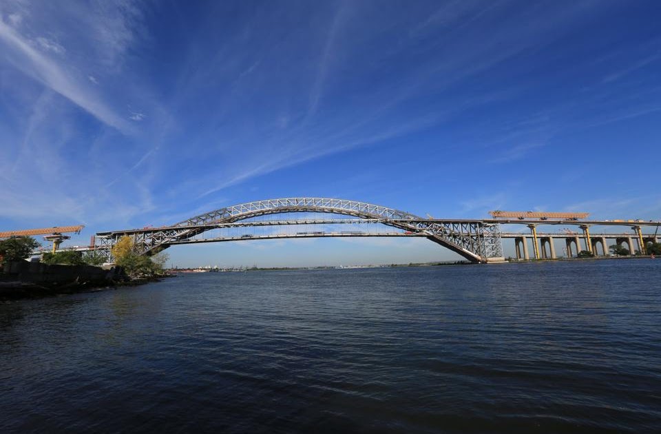 The Bayonne Bridge Blog Bayonne Bridge's first elevated roadway installed