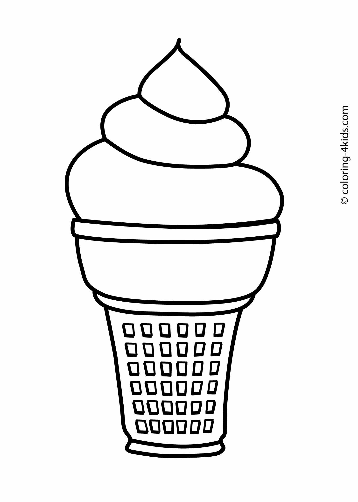 Download Icecream Cone Coloring Page at GetColorings.com | Free ...