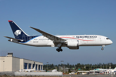 AeroMexico Boeing 787-8 Dreamliner N961AM (msn 35306) PAE (Nick Dean). Image: 913062.