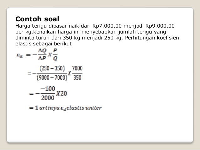 Contoh Soal Elastisitas Penawaran Tenaga Kerja