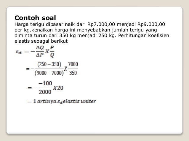 33++ Conto soal koefisien elastisitas sama jawabannya ideas