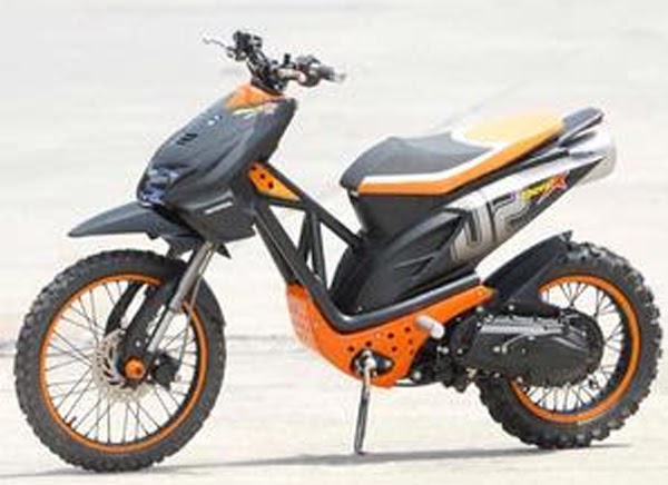 27 Ide Modifikasi Motor Honda Beat Jadi Trail