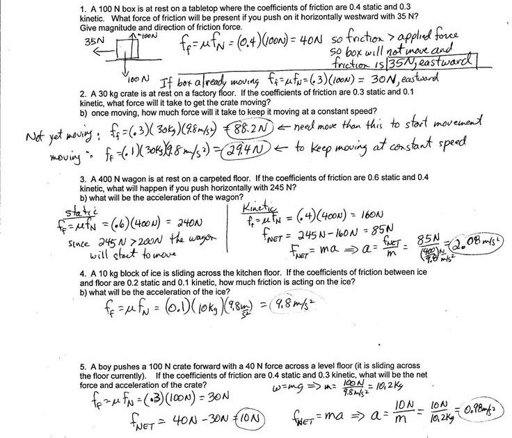 calculating-net-force-worksheet