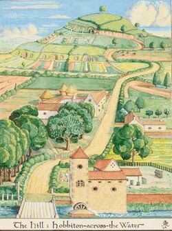 J.R.R. Tolkien - The Hill - Hobbiton-across-the-Water (Colored).jpg