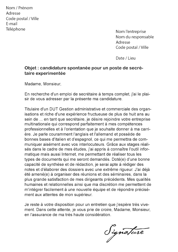 Lettre De Motivation Gratuite Pour Aide Soignante En Reanimation