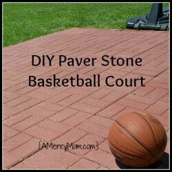 Made By Mom A Diy Paver Stone Basketball Court