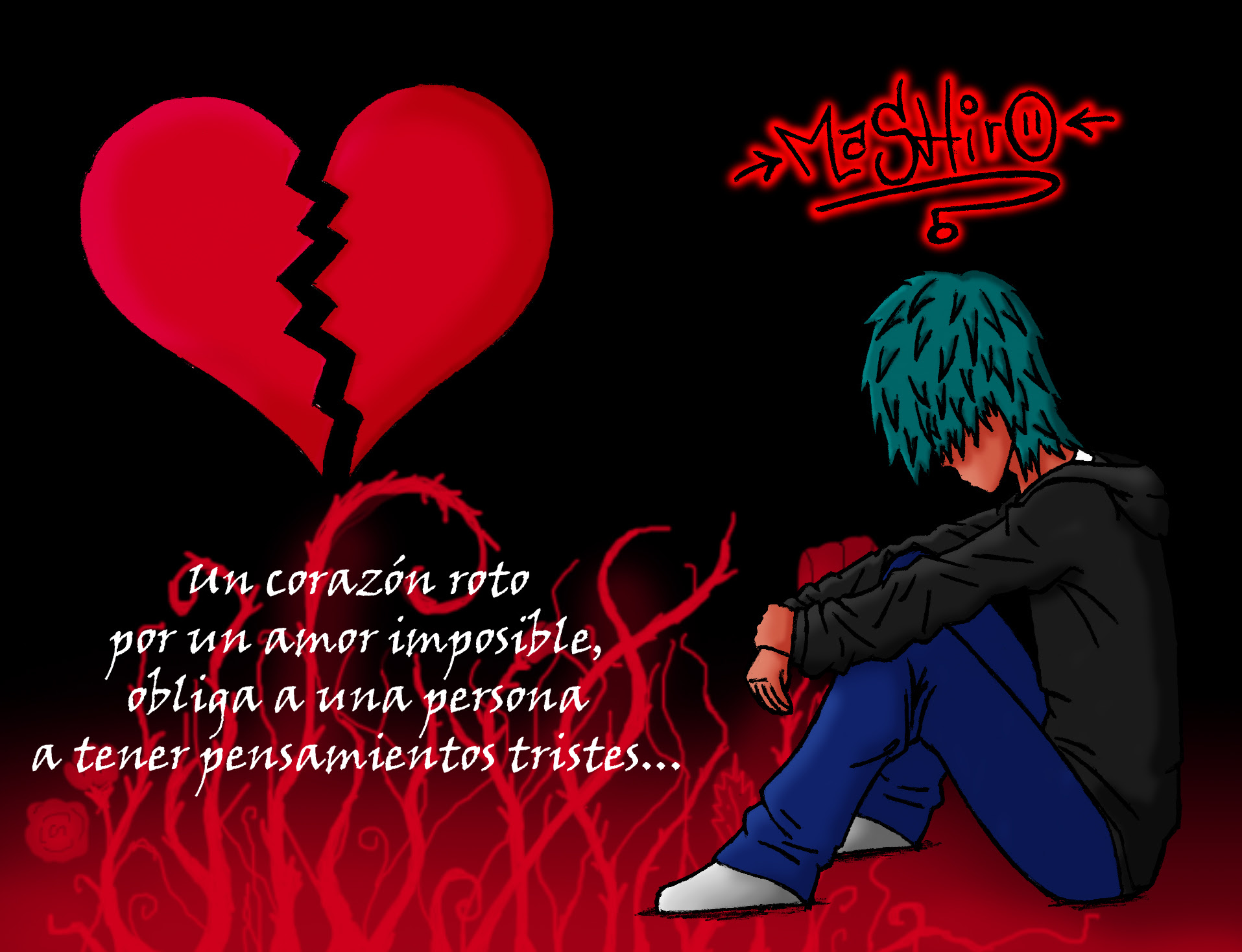 La Forma De Un Amor Roto Manga 17+ Imagenes De Corazon Roto Con Frases Pictures - Metros