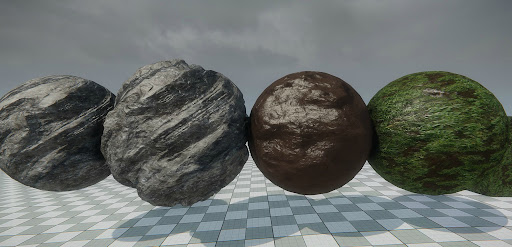 Selection of 3D textures