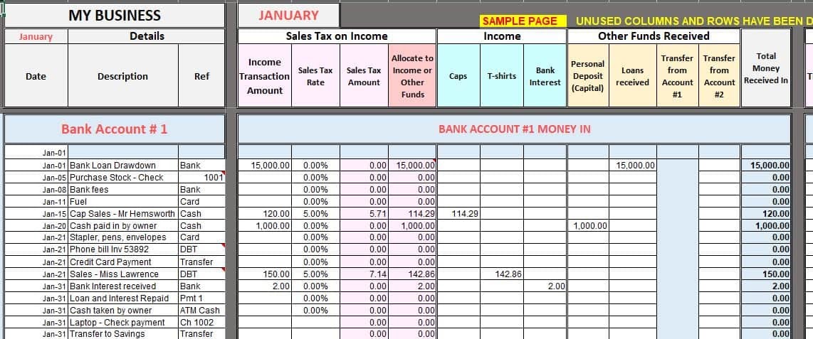 Complete Accounting Software In Excel Free Download Sample Excel 