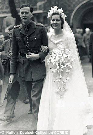 The marriage of Deborah Mitford and Lord Andrew Cavendish in 1941