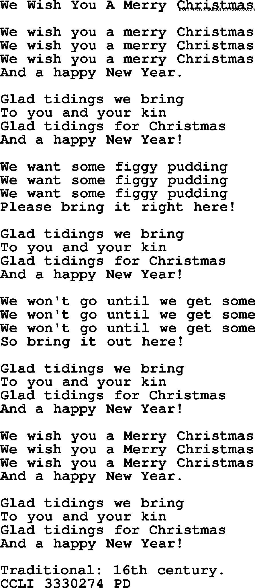  I Wish You A Merry Christmas Lyrics 184716 I Wish You A Merry Christmas Lyrics In French