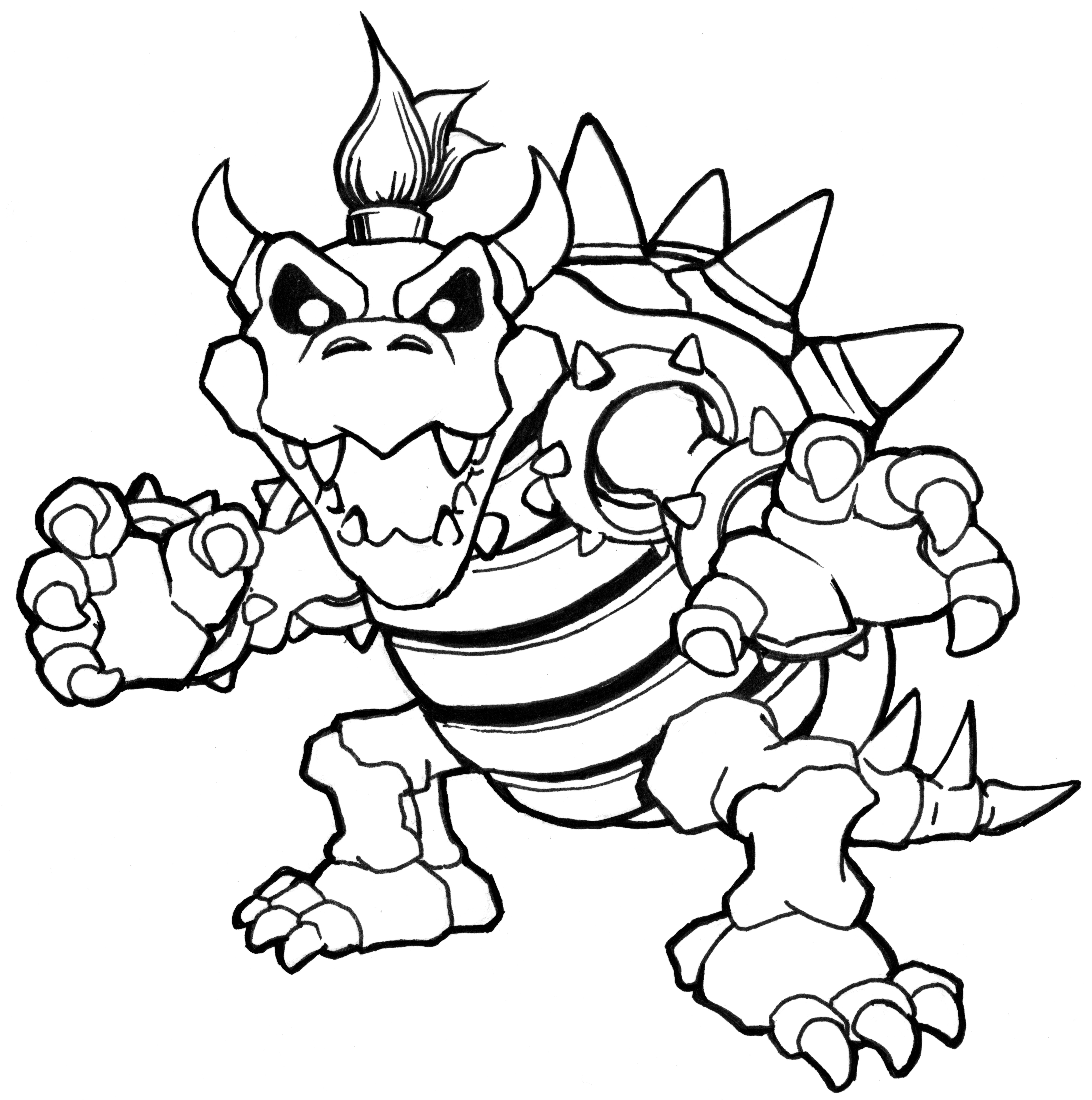 Bowser Jr Coloring Pages Free.