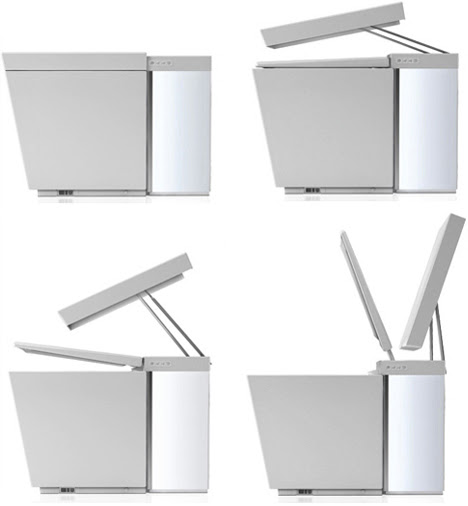 high tech automatic toilet
