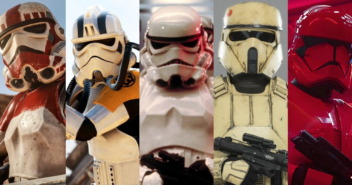 different types of stormtroopers in star wars