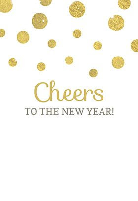 "Cheers to the new year" printable invitation. Customize, add text and photos. print for free! #New year #Invitation