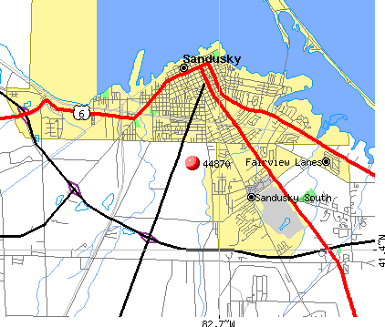sandusky ohio zip code map Time Zones Map Sandusky Zip Code Map sandusky ohio zip code map