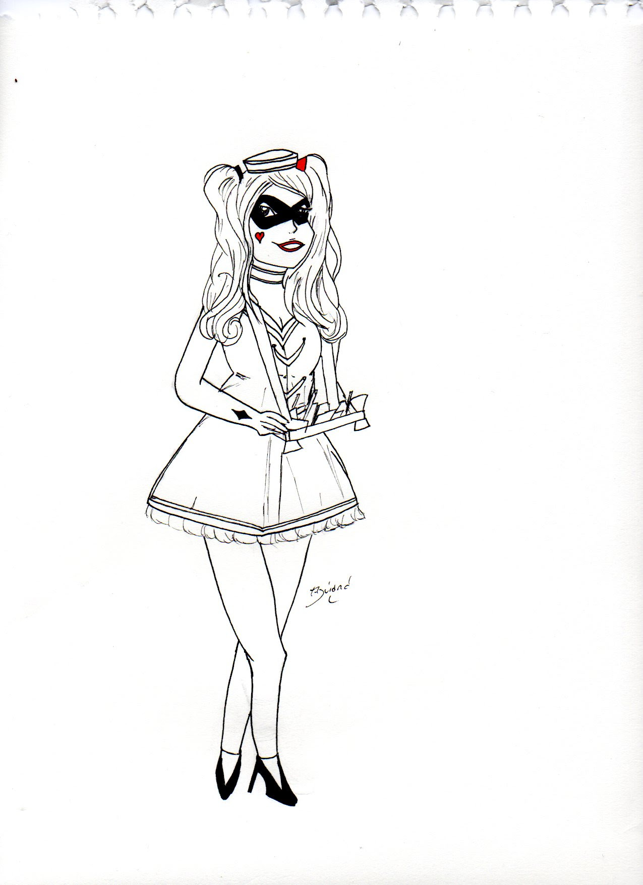 Belle Coloriage De Harley Quinn A Imprimer  Imprimer et Obtenir une