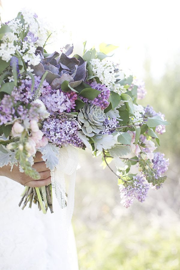 Lilac and Sage Bridal Bouquet | Lauren Albanese Photography | See more http://heyweddinglady.com/boutique-de-fleurs-french-flower-shop-wedding-inspiration-blue-purple/