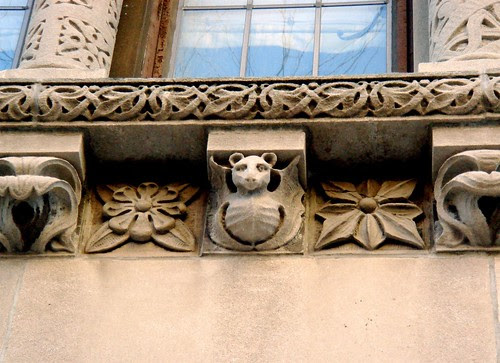 Stone carvings in Brooklyn Heights