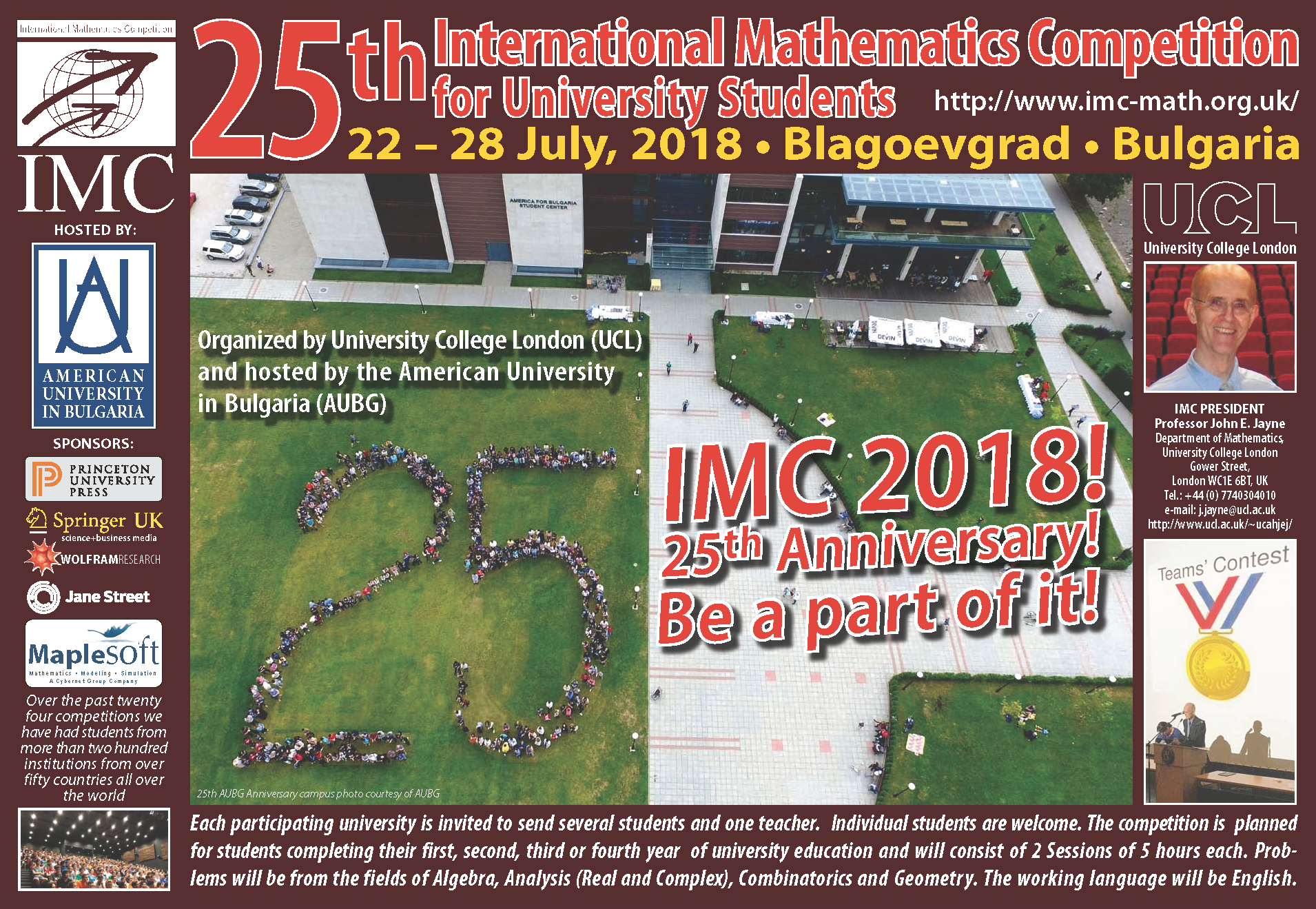 ÎÏÎ¿ÏÎ­Î»ÎµÏÎ¼Î± ÎµÎ¹ÎºÏÎ½Î±Ï Î³Î¹Î± International Mathematics Competition-BULGARIA 2018