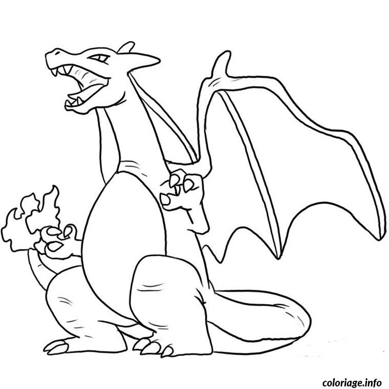 Coloriage Dracaufeu Vmax  Coloriage Mega Dracaufeu X  Coloriages